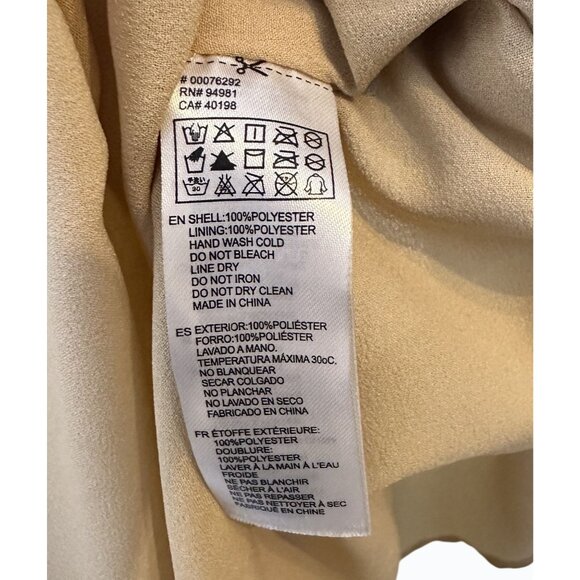 Love 21 Womens Lined Geometric Midi Dress Bohemian Babydoll Flowy Feminine Large - Picture 14 of 15